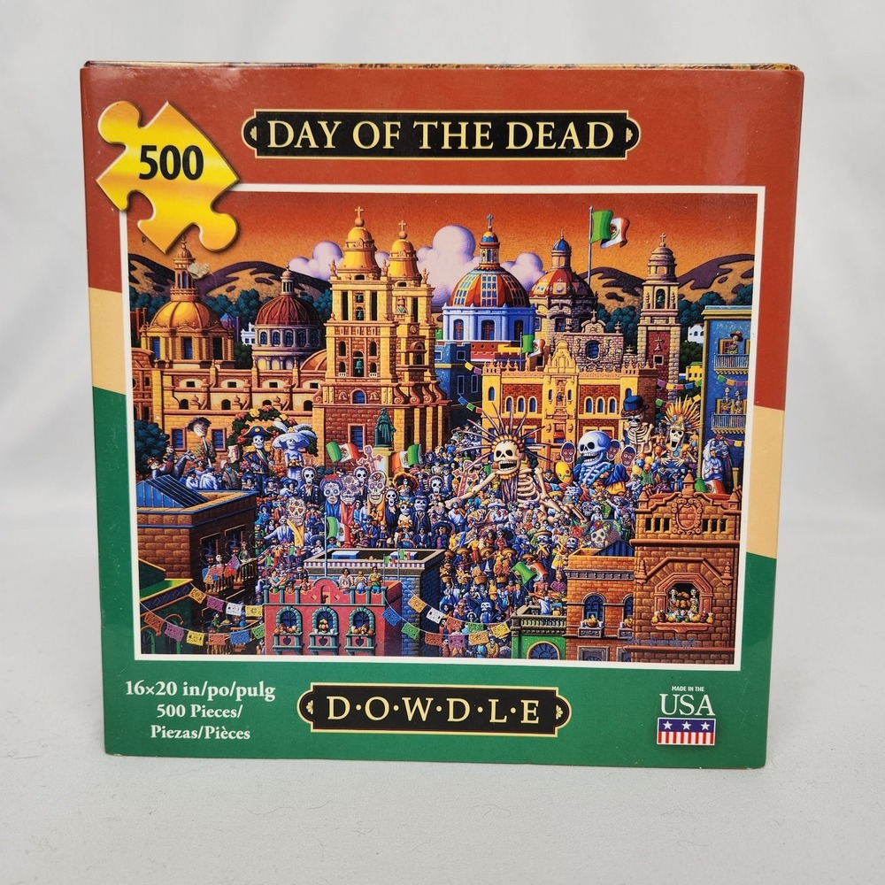 New Sealed Dowdle Jigsaw Puzzle Day of‎ the Dead 500 Pieces 16" x 20"
